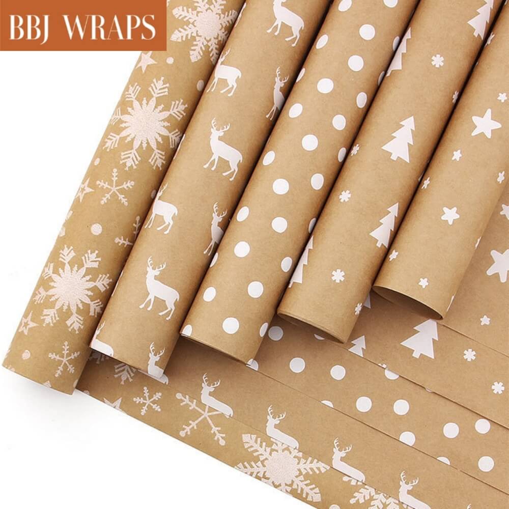 Double Sided Waterproof Flower Gift Wrapping Paper, 23.6*23.6 inch, 20  sheets