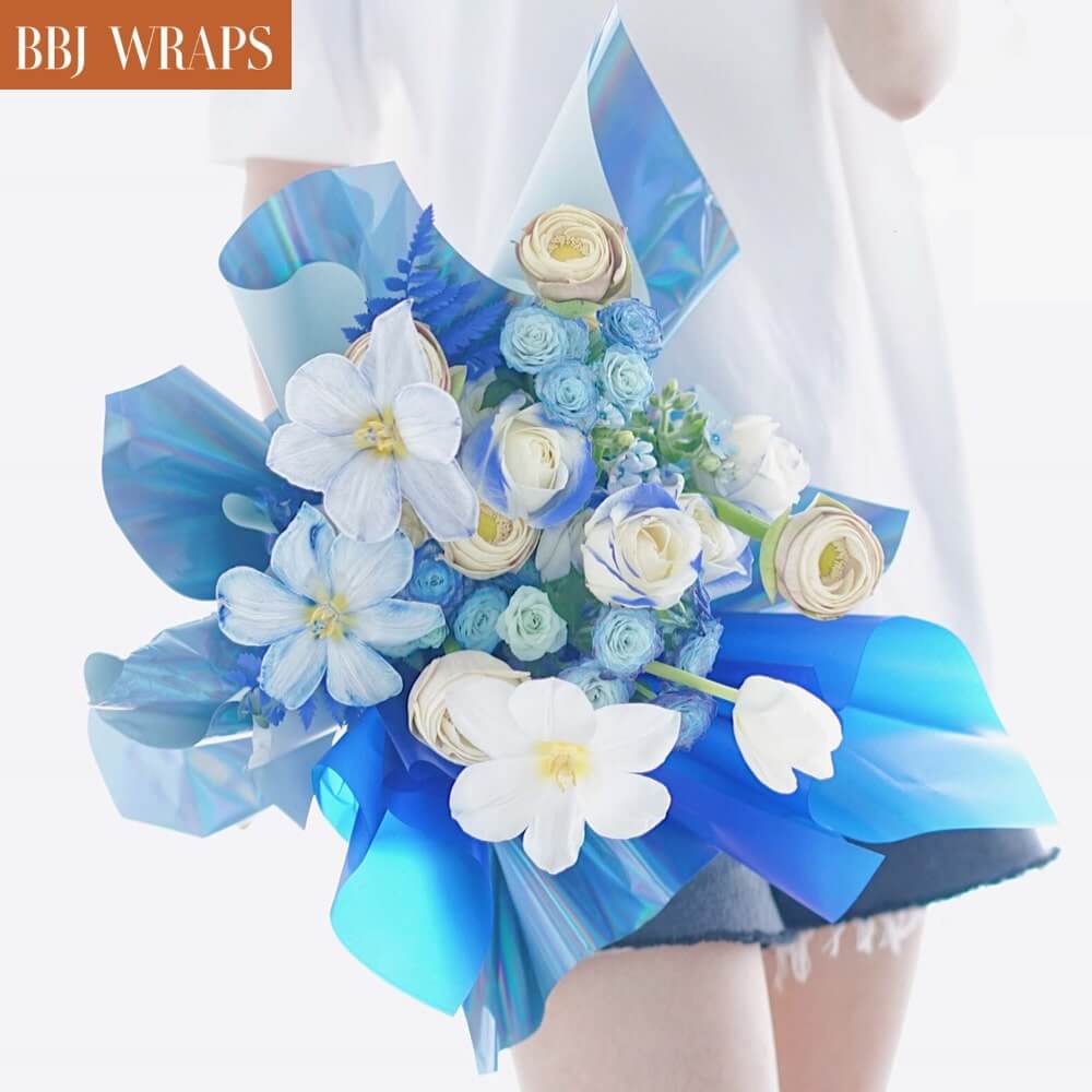  BBJ WRAPS Flower Wrapping Paper Floral Bouquet Wraps