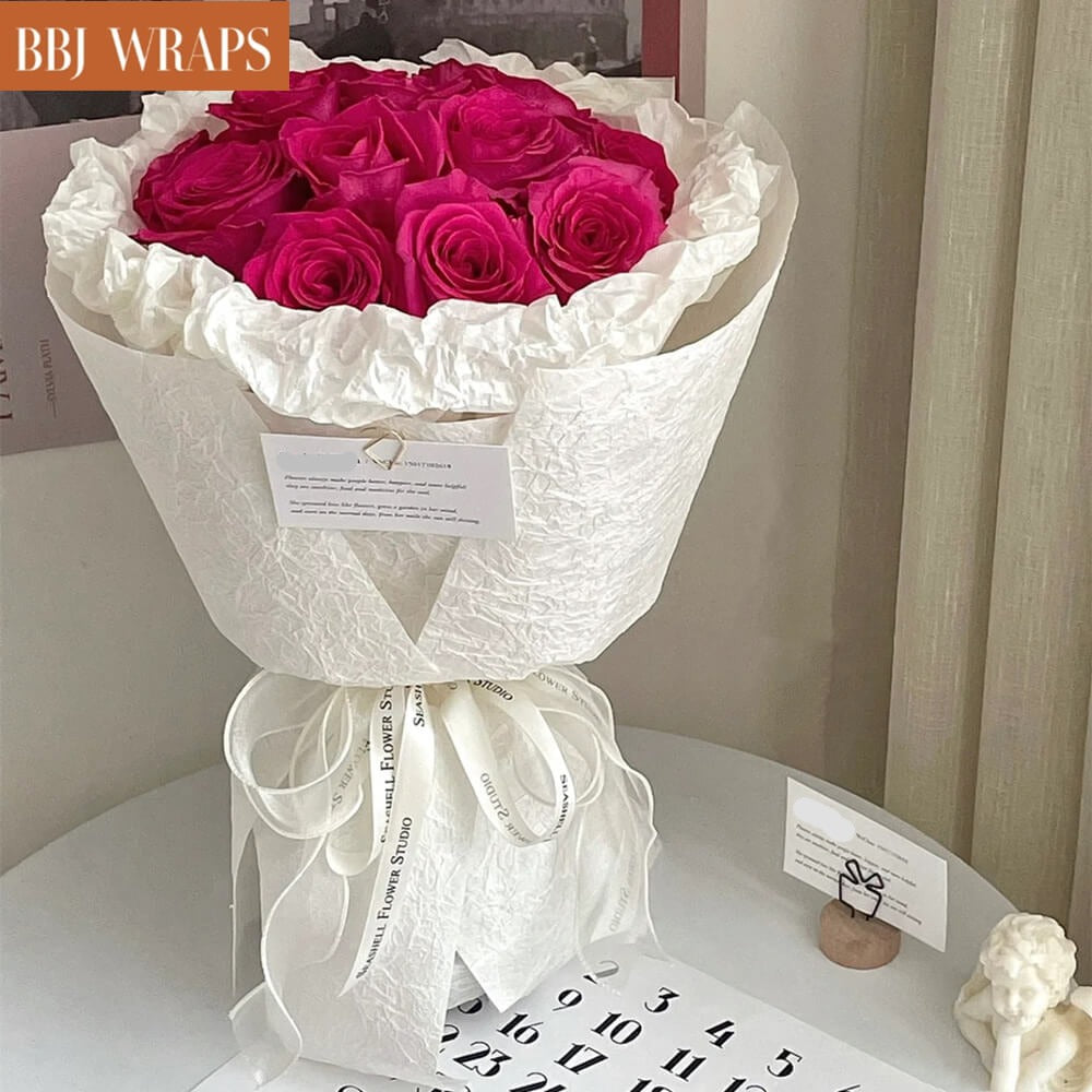 Gift wrapping-Bouquet 2 colors tissue paper#wrapflowers 