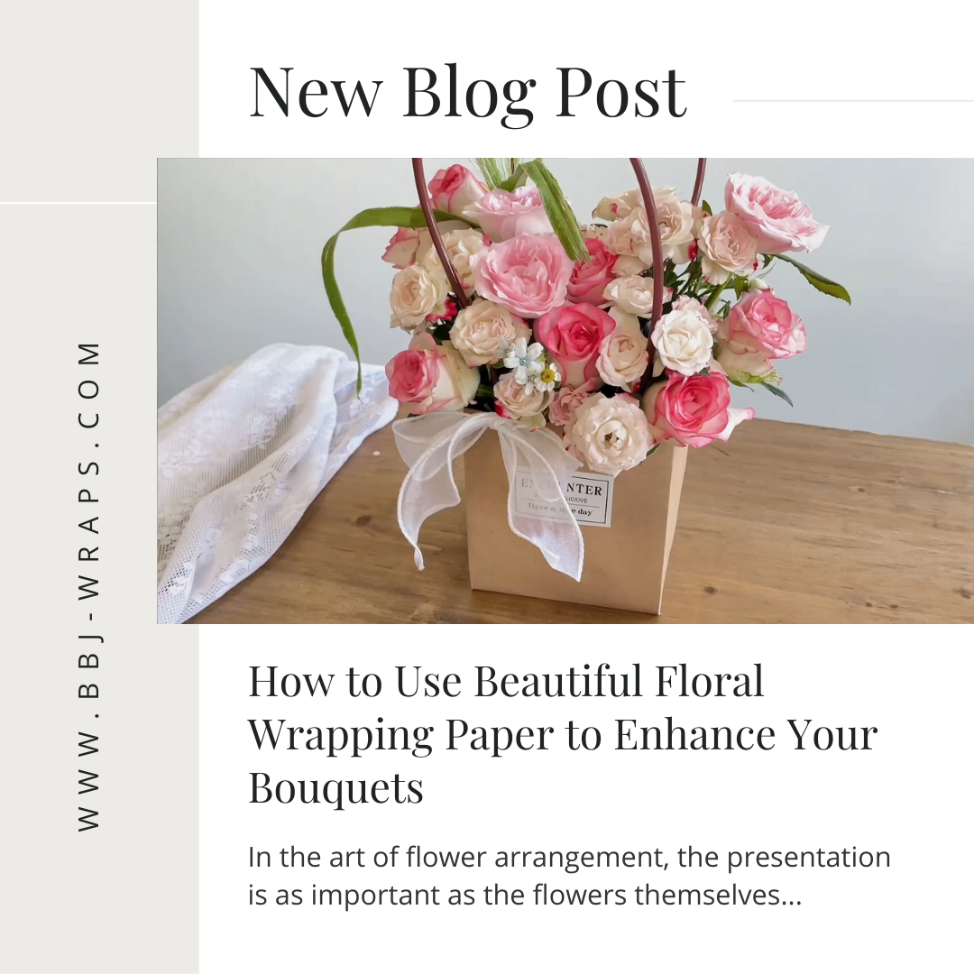 How to Use Beautiful Floral Wrapping Paper to Enhance Your Bouquets