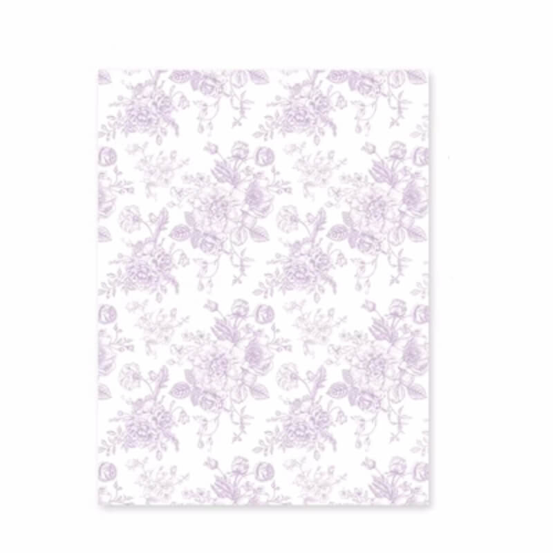 Hand-drawn Floral Tissue Paper Non-woven Flower Korean Wrapping Paper,  23x18 Inch - 45 Sheets