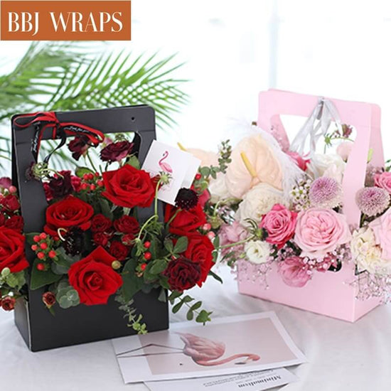 BBJ WRAPS Cajas en forma de corazón para flores, embalaje con  tapas de ventana transparentes, caja de regalo de lujo para arreglos  florales, juego de 3 (S/M/L) (blanco) : Salud y