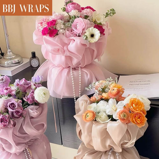 BBJ WRAPS Flower Bouquet Wrapping Paper Waterproof Ecuador