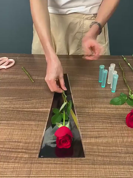  BEISHIDA 100 PCS Single Rose Sleeve Single Flower