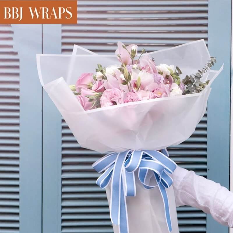 Colorful Translucent Waterproof Flower Wrapping Paper