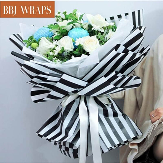 Korean Style Waterproof Alphabet Rim Flower Wrapping Paper 58x58cm From  Esw_house, $7.59