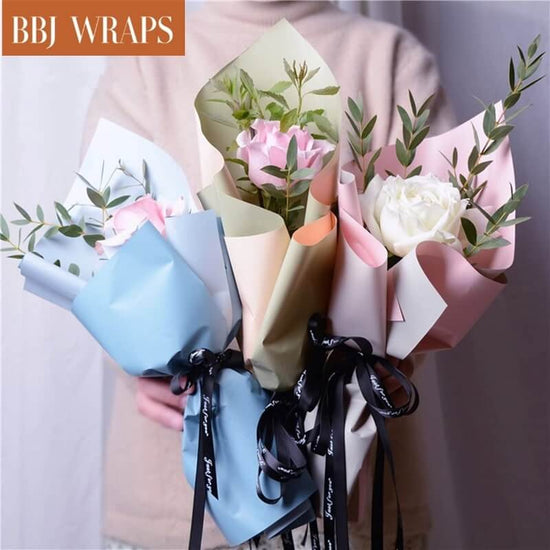 Hot Sale Korean Plastic Waterproof Printing Flower Bouquet Wrapping Paper  for Flowers Packaging - China Flower Wrapping Paper, Stone Paper