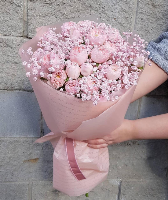 Flower wrapping paper.