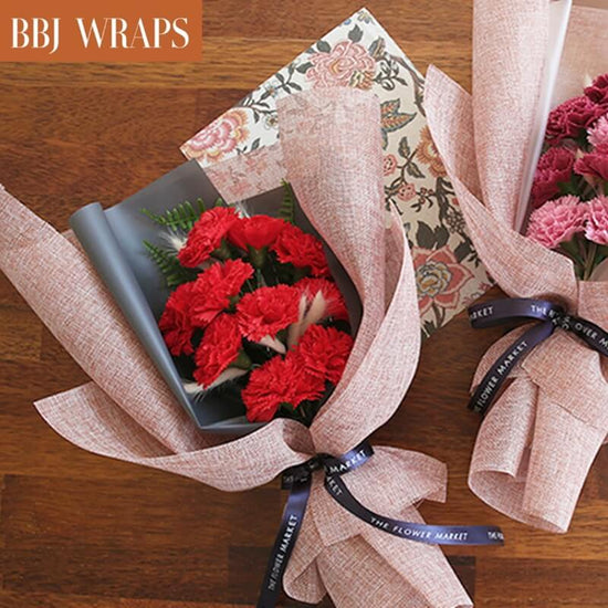 20pcs Flower Wrapping Paper 15.7 Bouquet Floral Clear Mesh Yarn